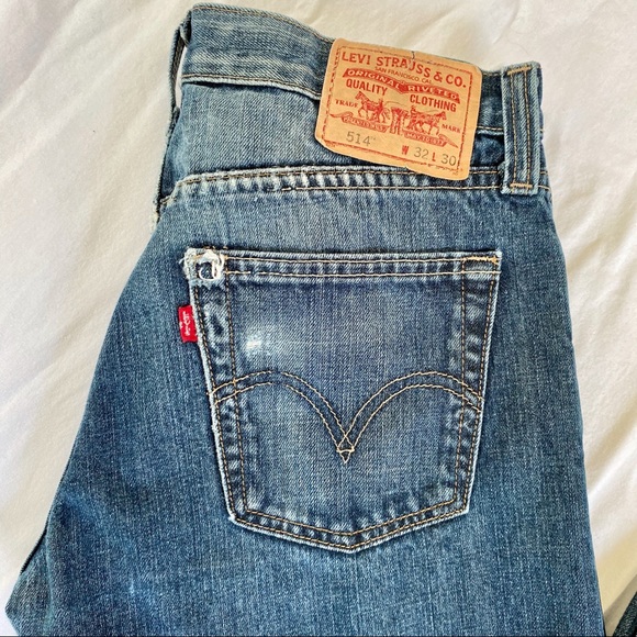 Levis 514 Slim Straight Med Wash Distressed Jean - Picture 13 of 16